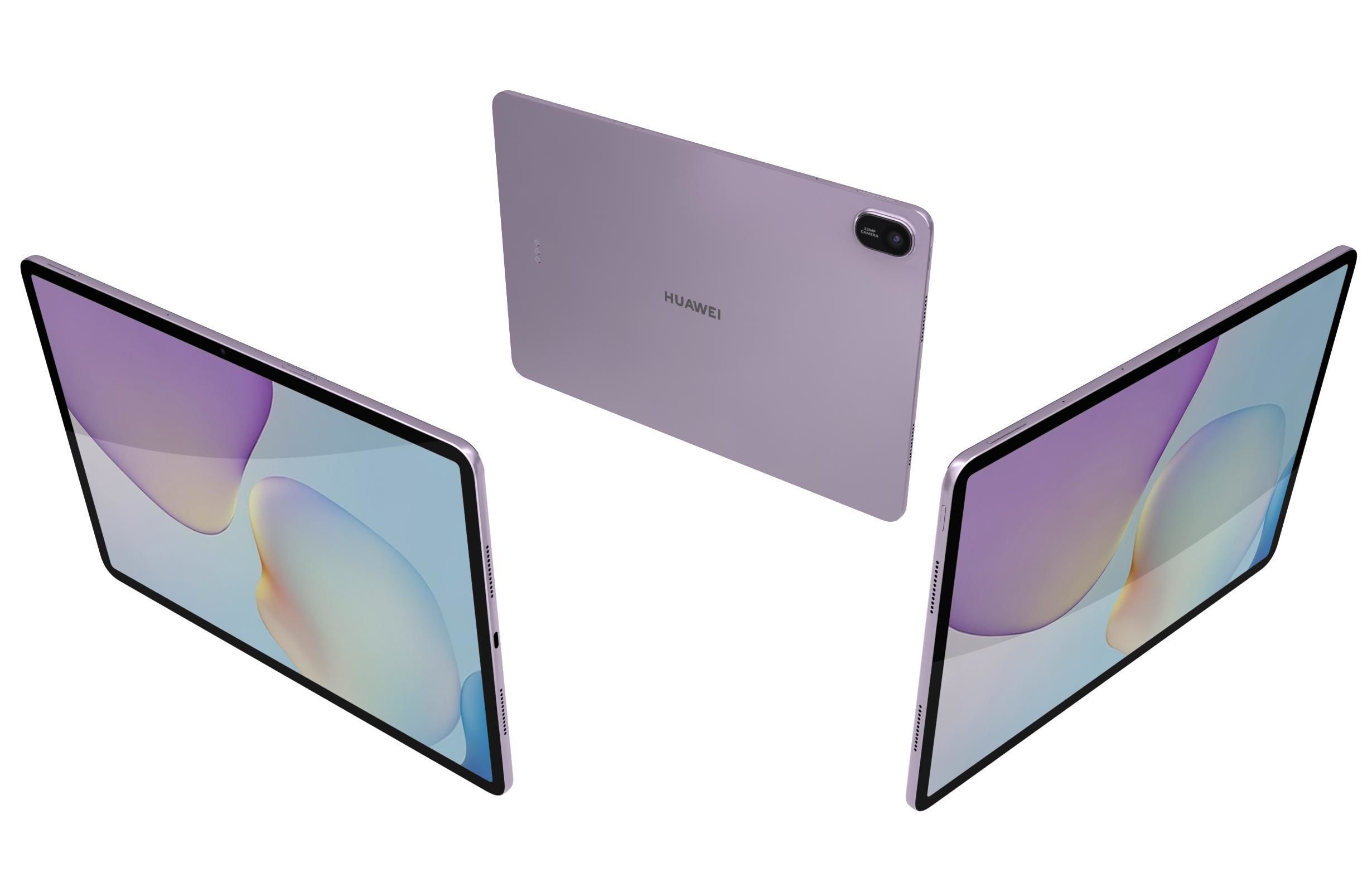 Huawei MatePad 11 5 2025 Specs Violet Low-poly 3D model_2