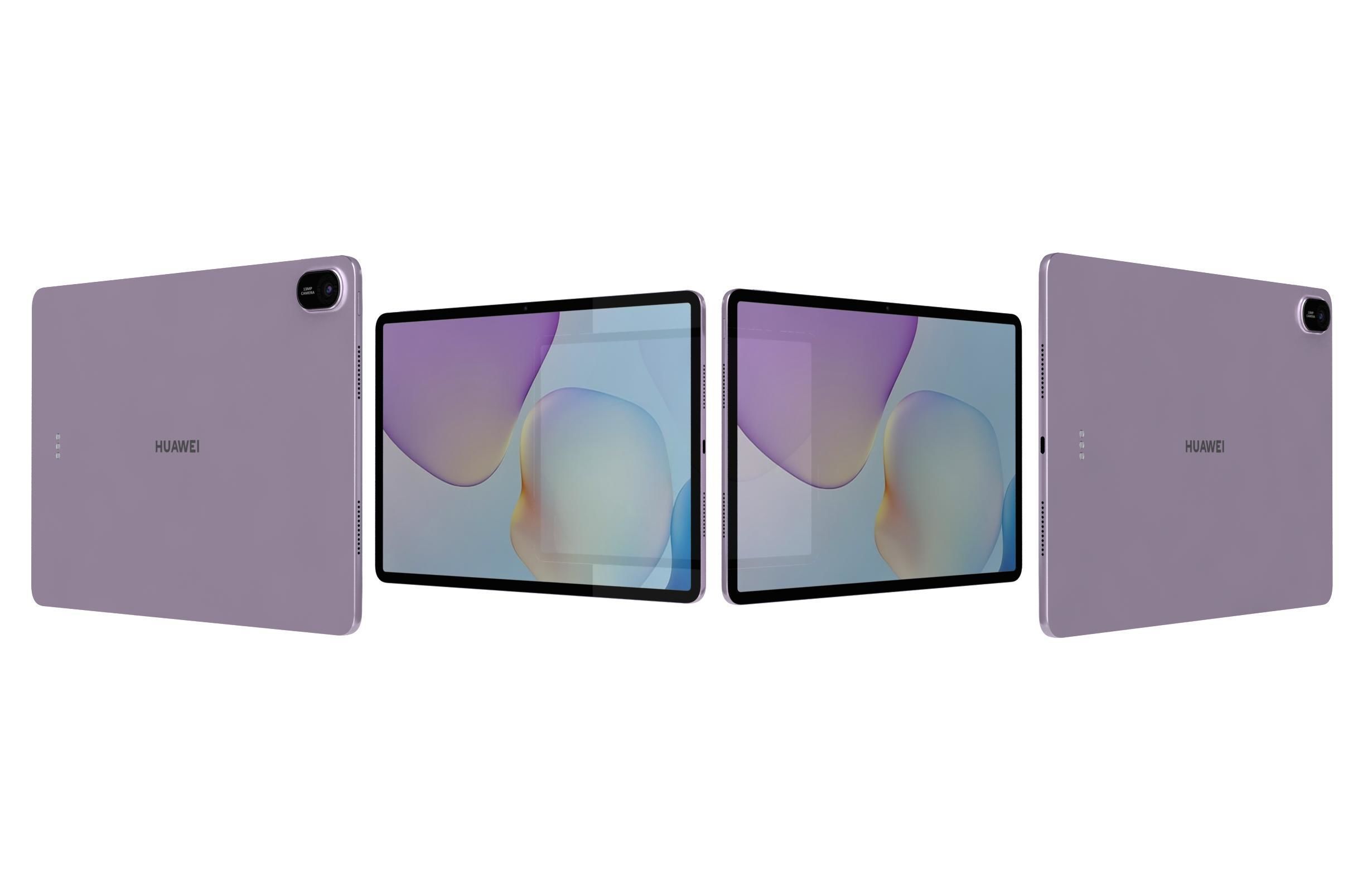 Huawei MatePad 11 5 2025 Specs Violet Low-poly 3D model_3