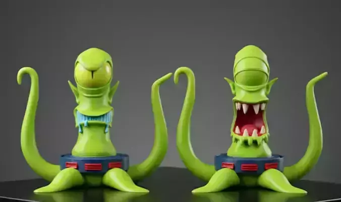 Aliens the Simpson - 2 figures