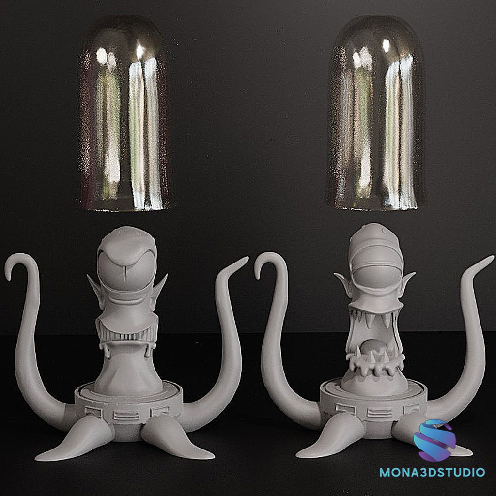Aliens the Simpson - 2 figures 3D print model_2