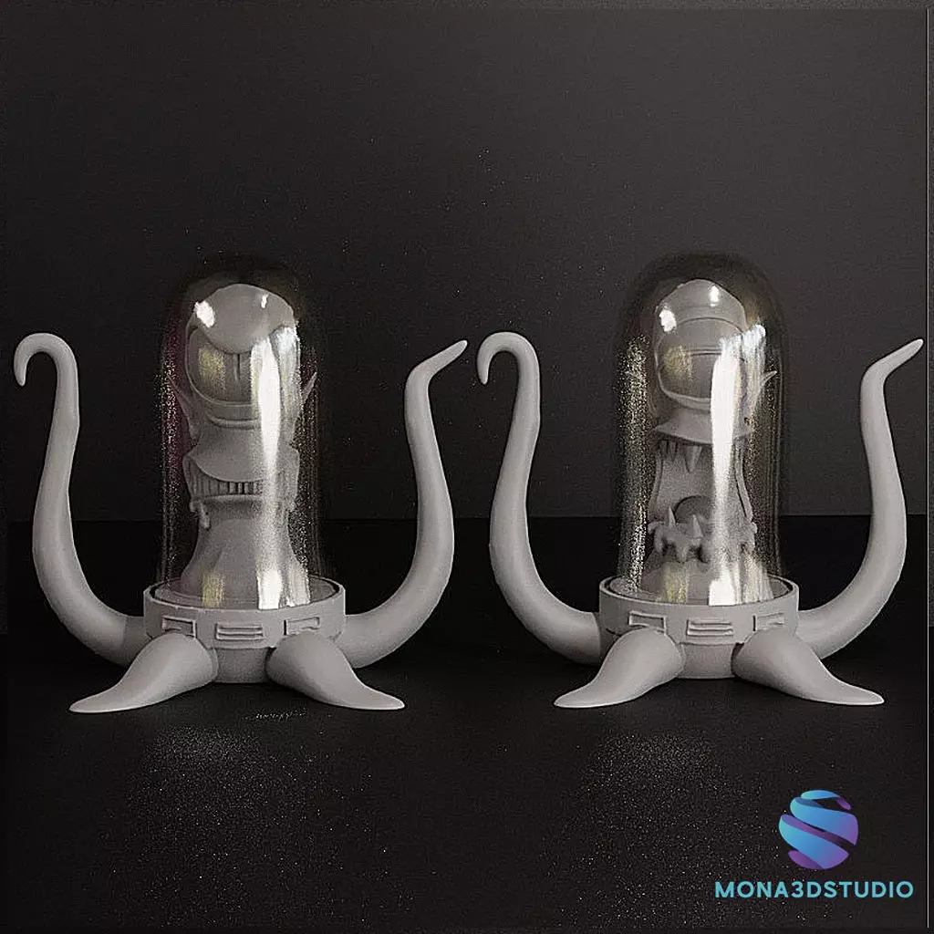 Aliens the Simpson - 2 figures 3D print model_1