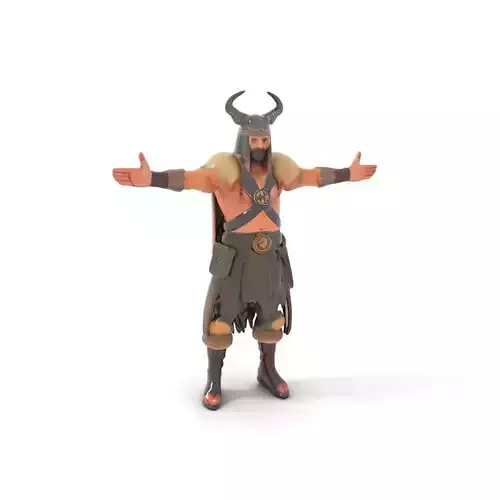 Viking Warrior Character Rigged and Animated