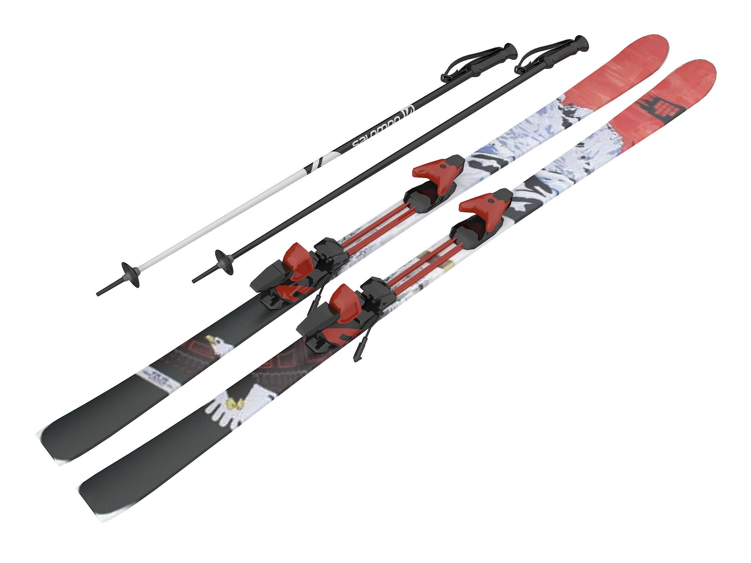 skateboard Low-poly 3D model_7