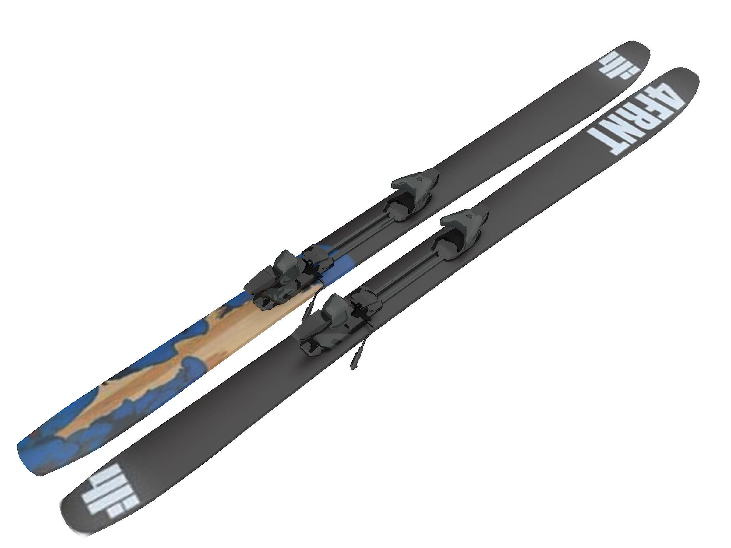 skateboard Low-poly 3D model_8