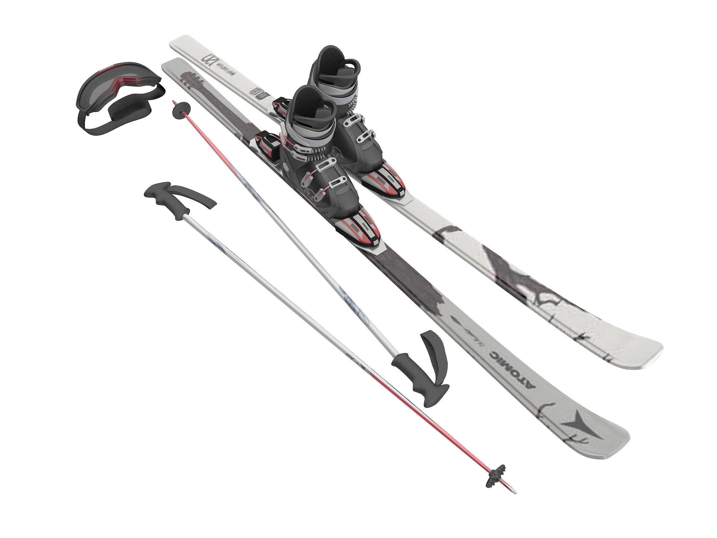 skateboard Low-poly 3D model_6