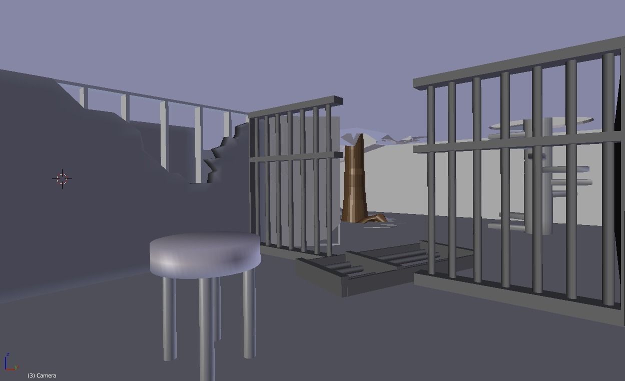 Abandoned House 3D model_3