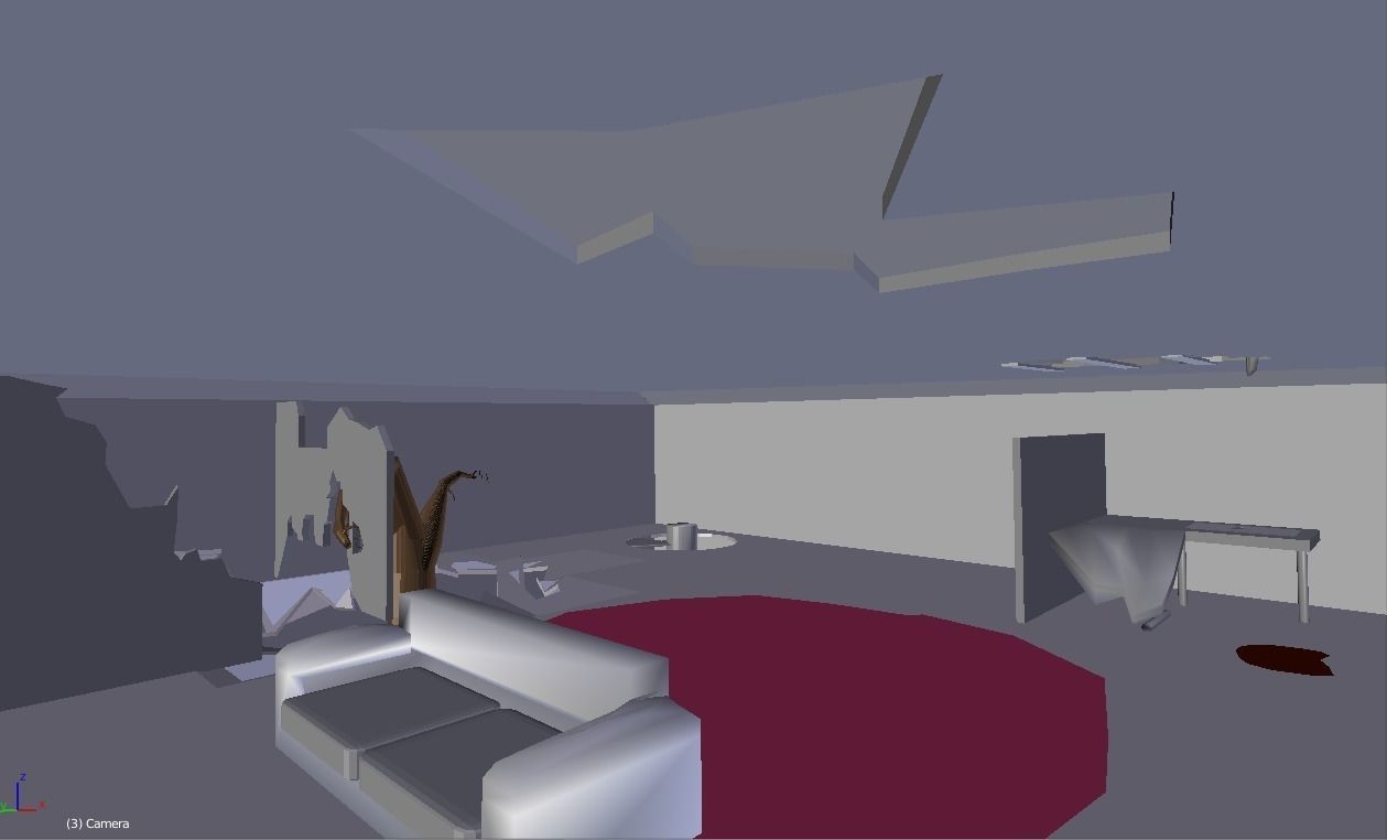 Abandoned House 3D model_2