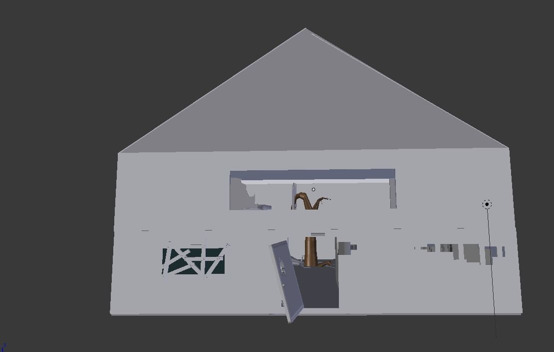 Abandoned House 3D model_1