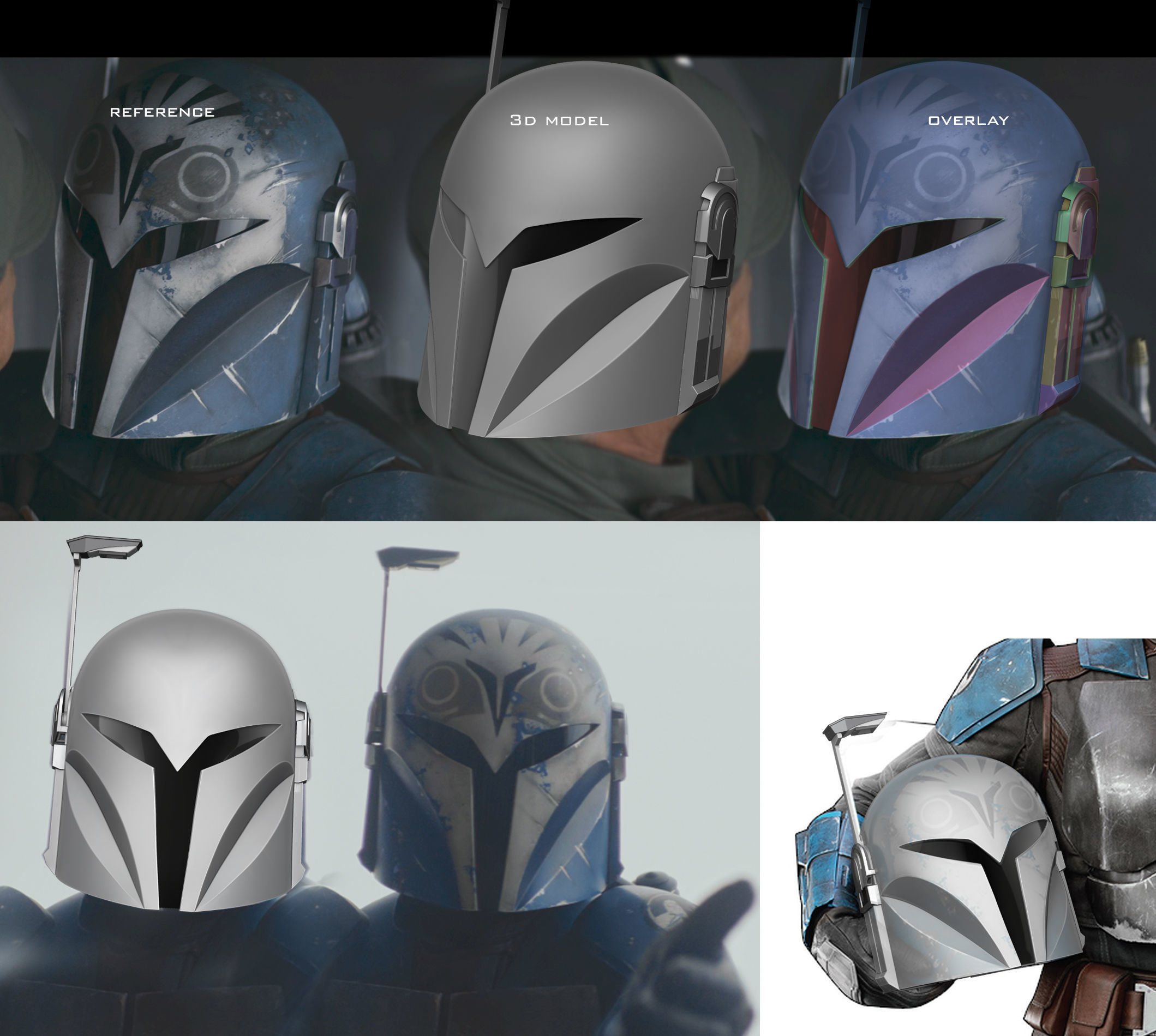 Bo Katan helmet 3D print model_2