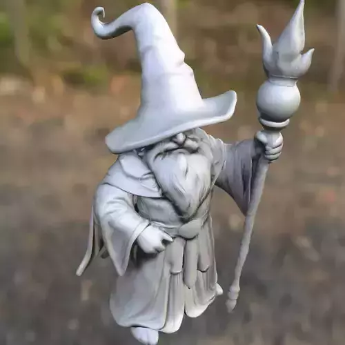 Wizard Mage Figurine 3D model