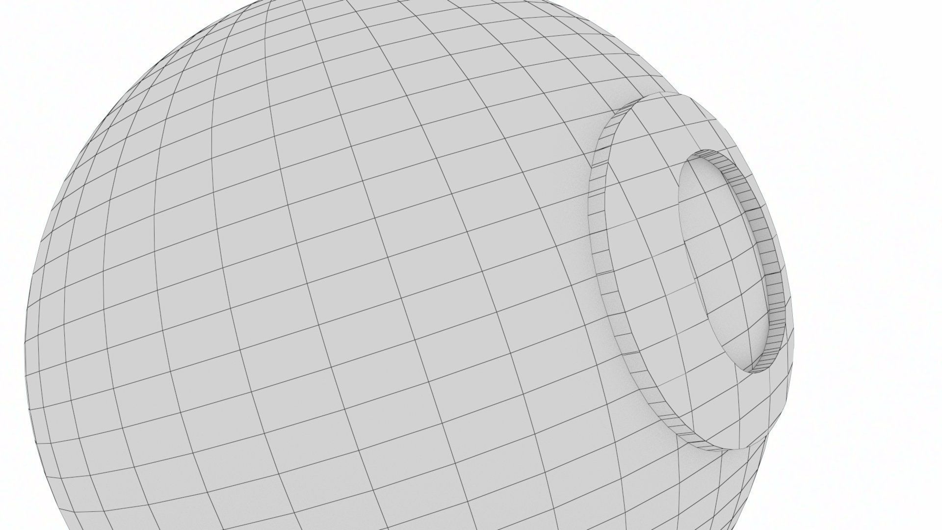 H2O Molecule Low-poly 3D model_17