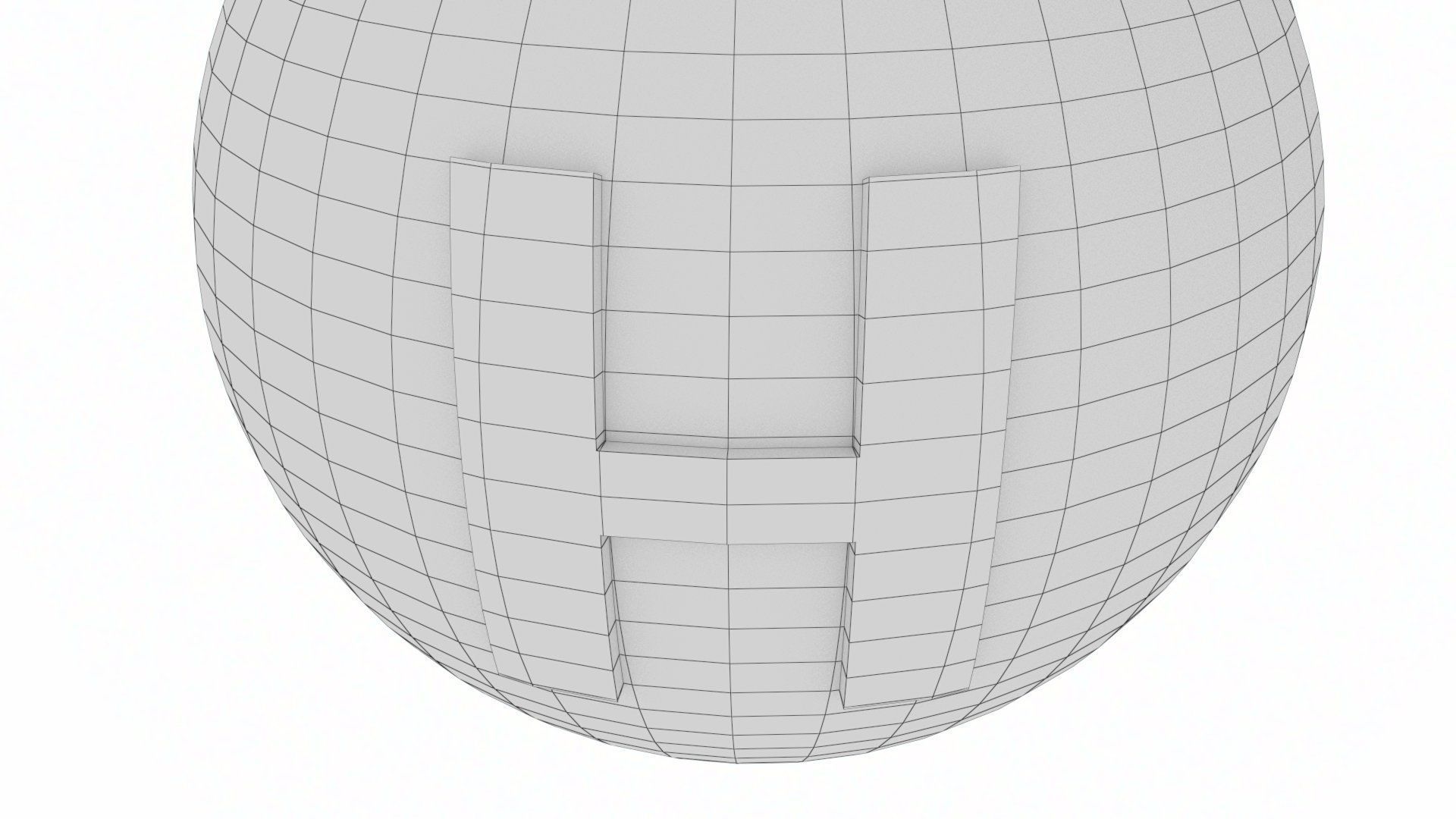 H2O Molecule Low-poly 3D model_21