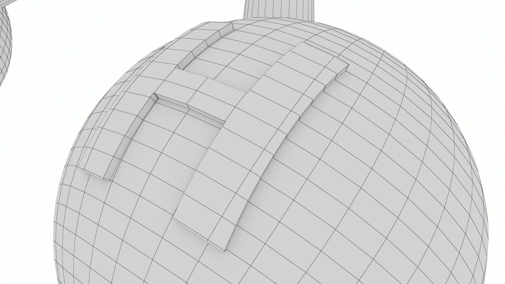 H2O Molecule Low-poly 3D model_13