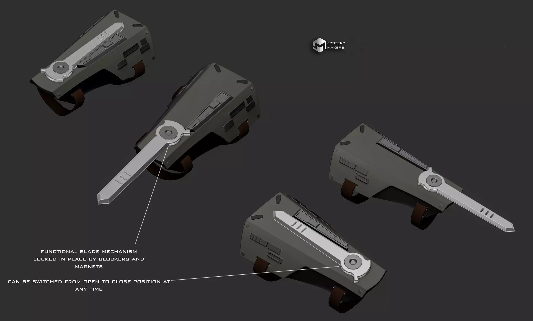 Bounty hunter Vambrace 3D print model_0