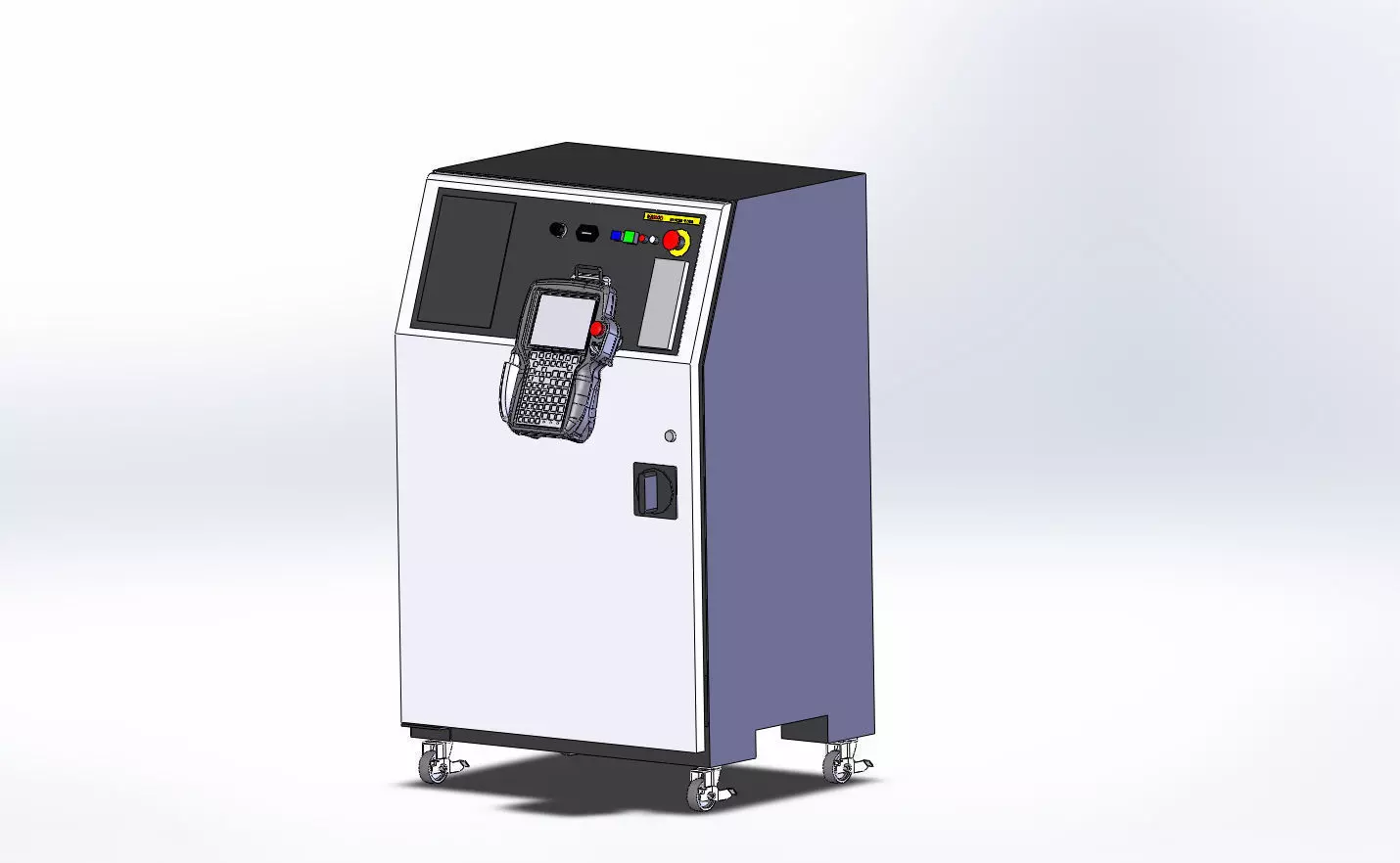 R-30iA B-Cabinet Controller On Castors Free 3D model