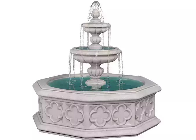 Marble Garden outdoor fountain in oriental  Arabic style