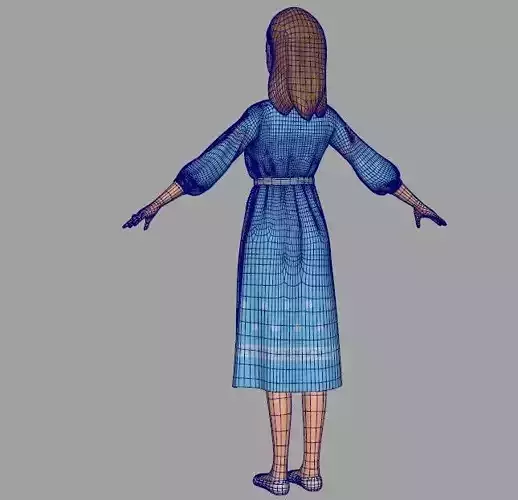 Toon Mother 3D model