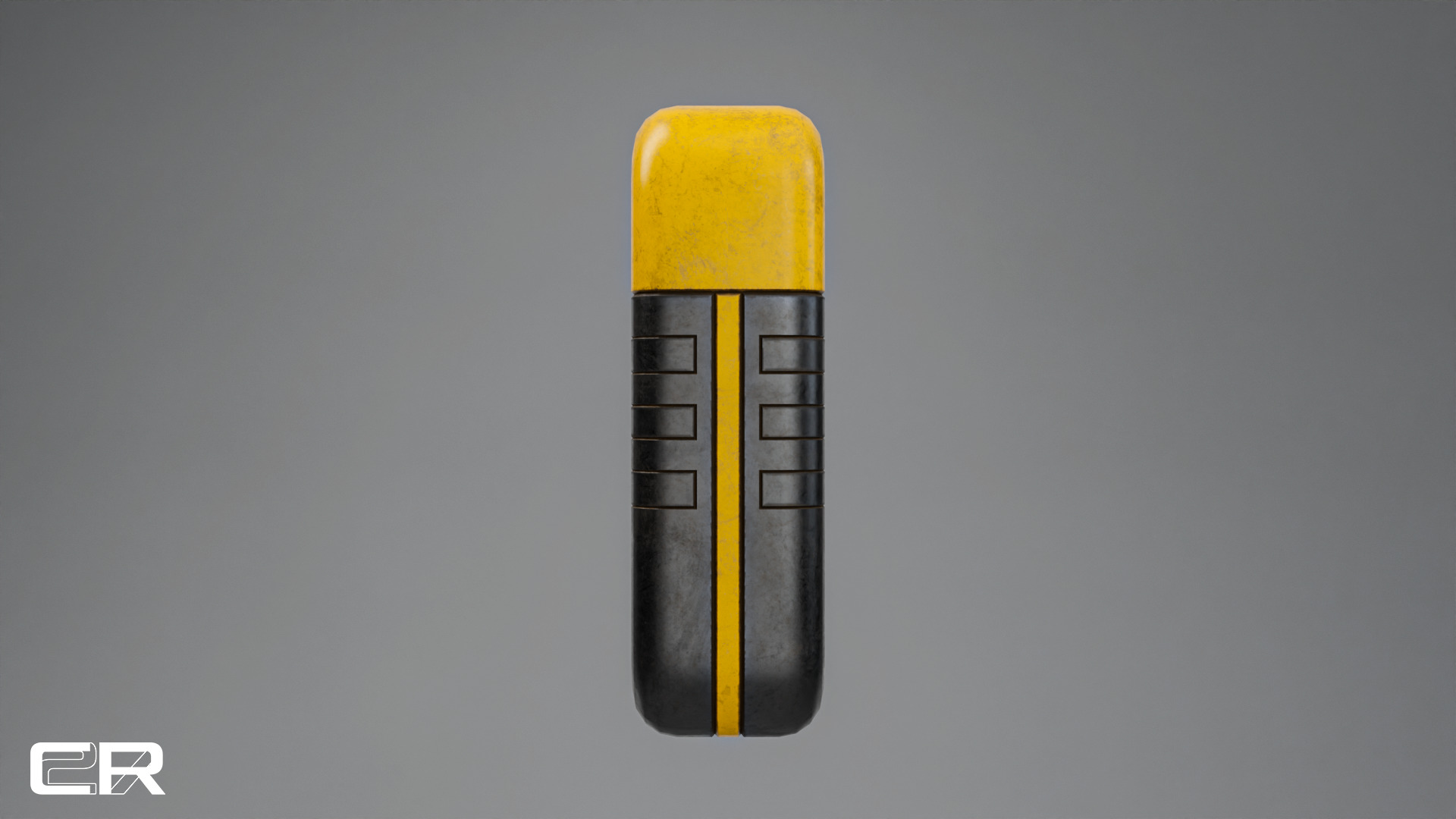 Sci-fi Worn Industrial Utility Case Low-poly 3D model_3