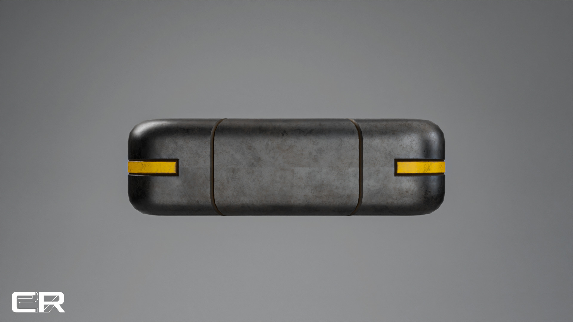 Sci-fi Worn Industrial Utility Case Low-poly 3D model_4