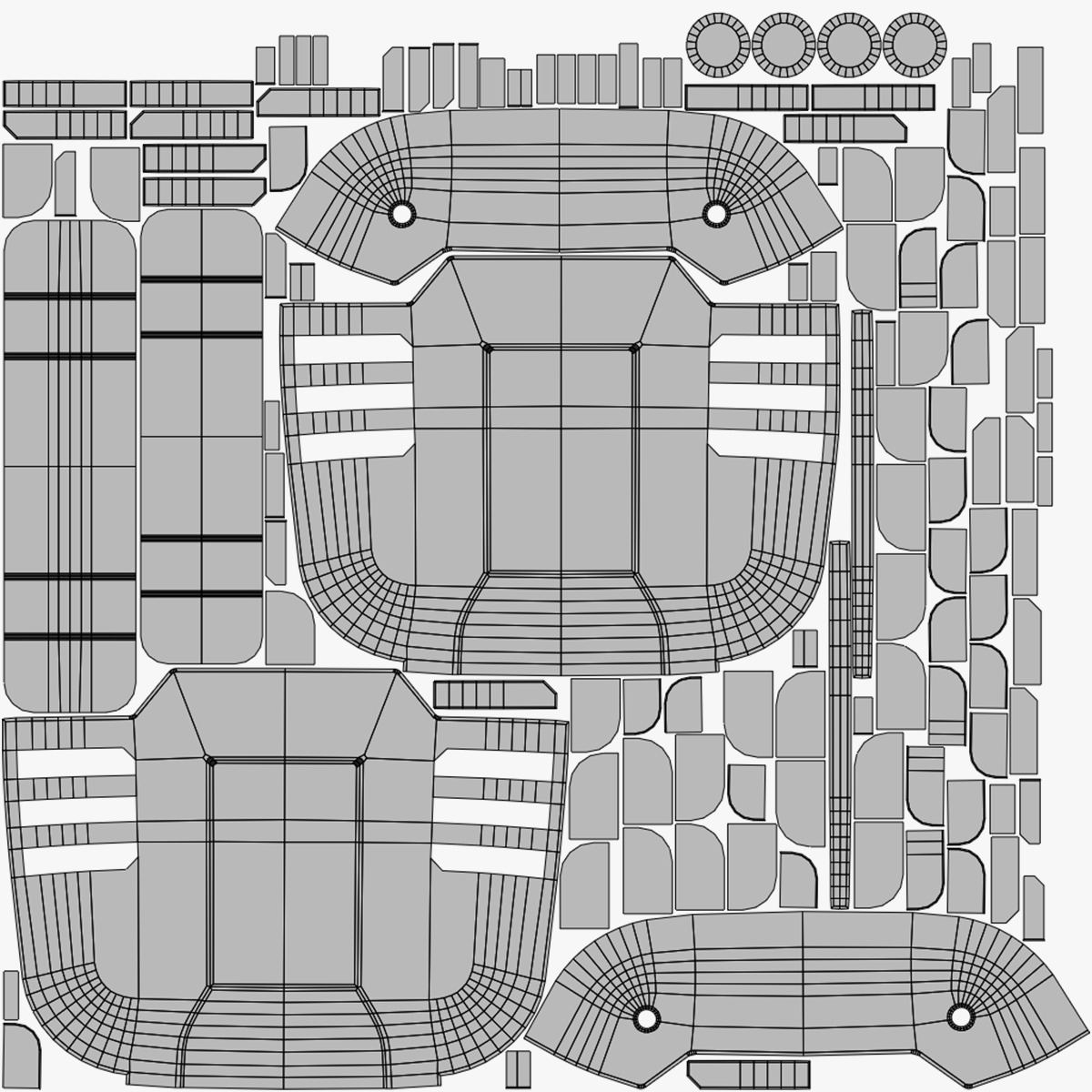 Sci-fi Worn Industrial Utility Case Low-poly 3D model_11