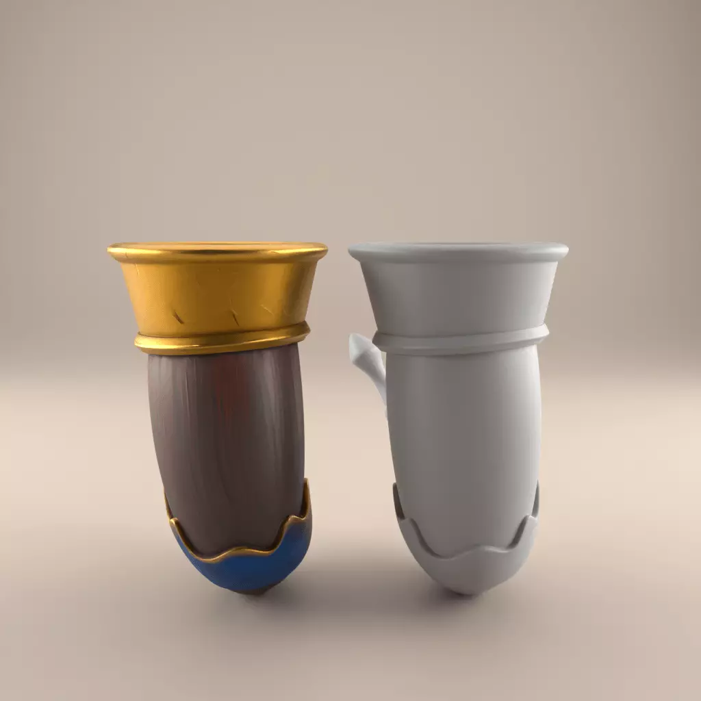 Viking Drinking Horn 3D STL Model Decor 3D print model