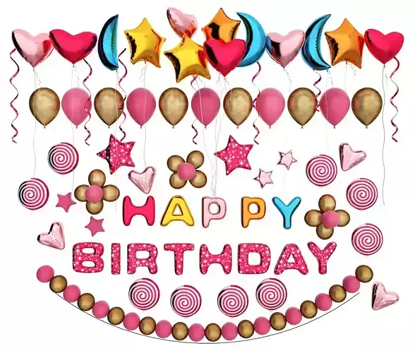 balloon Low-poly 3D model balloon Low-poly 3D model