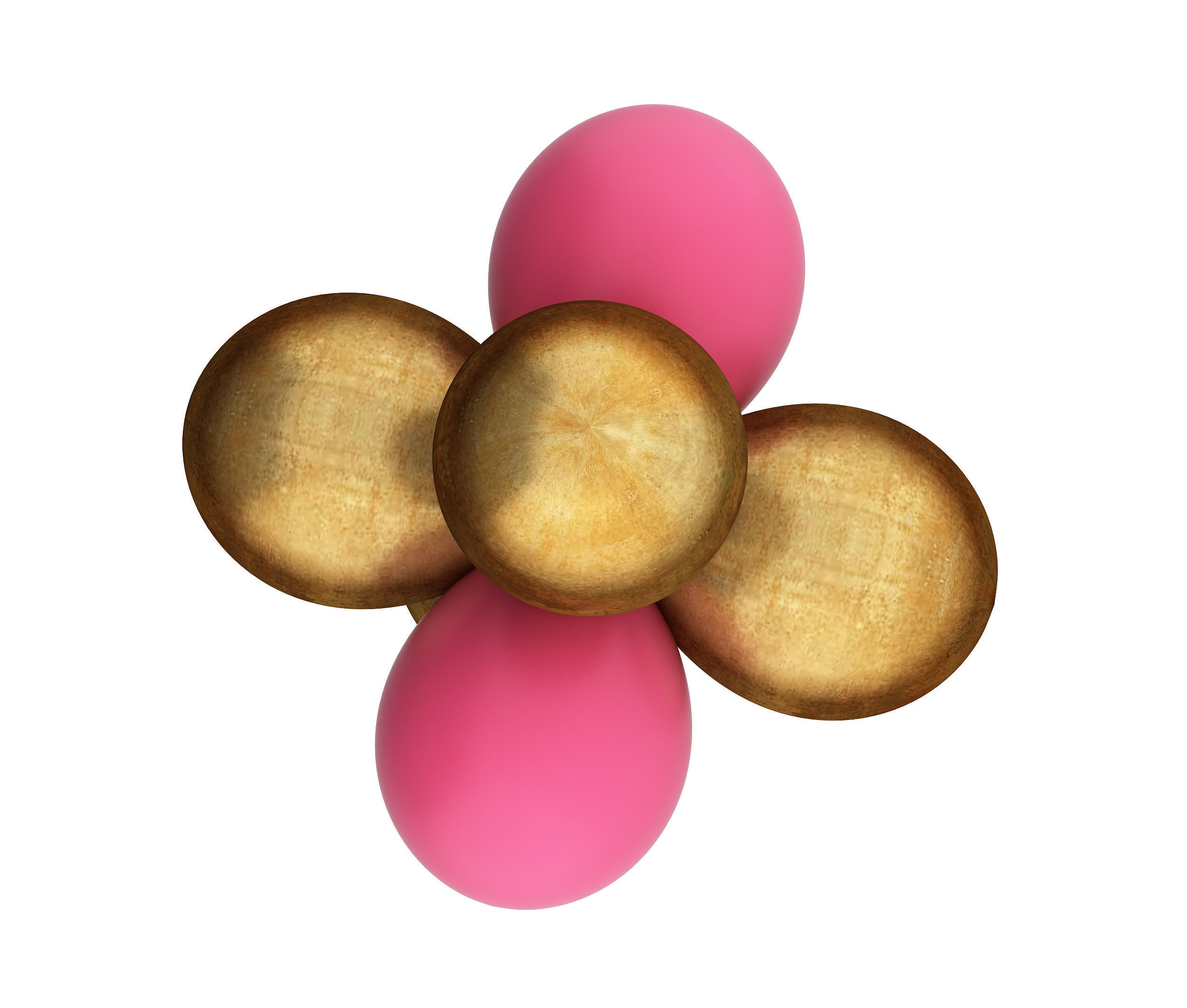 balloon Low-poly 3D model_6