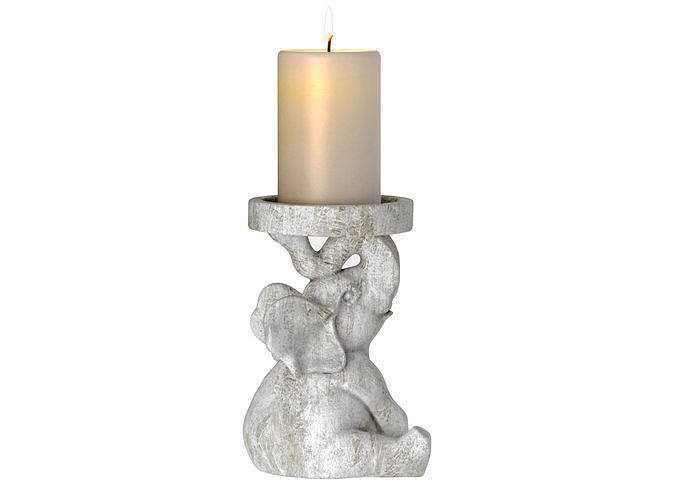 Decorative Elephant Candlestick Candle Holder Country Sculptures 3D model