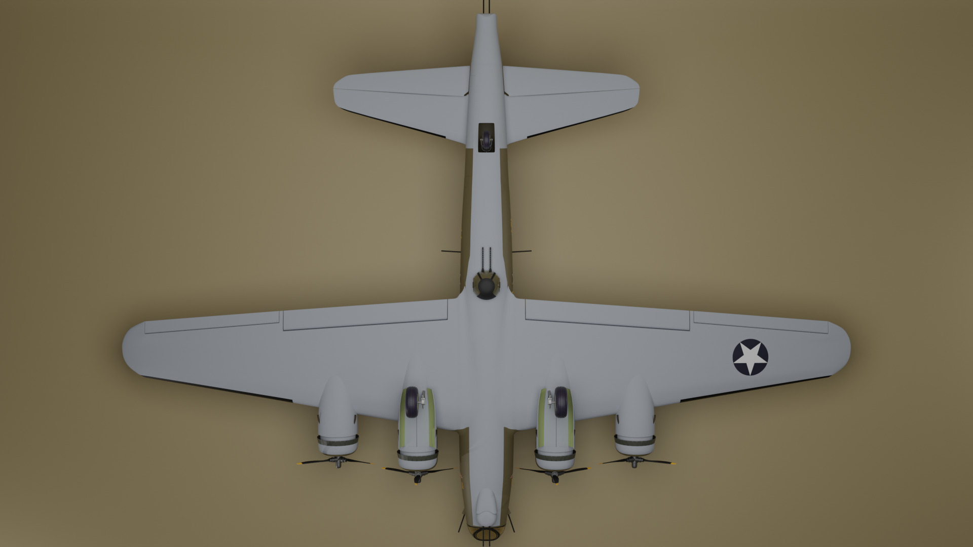 Boeing B-17 Flying Fortress 3D model_7