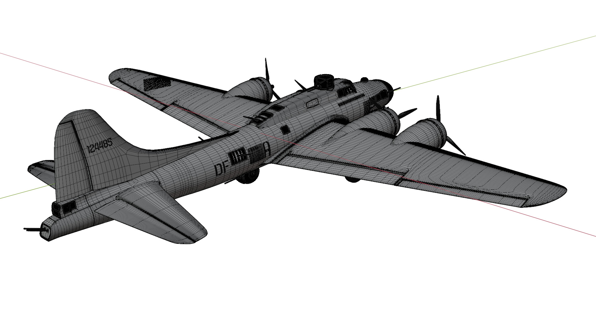 Boeing B-17 Flying Fortress 3D model_10