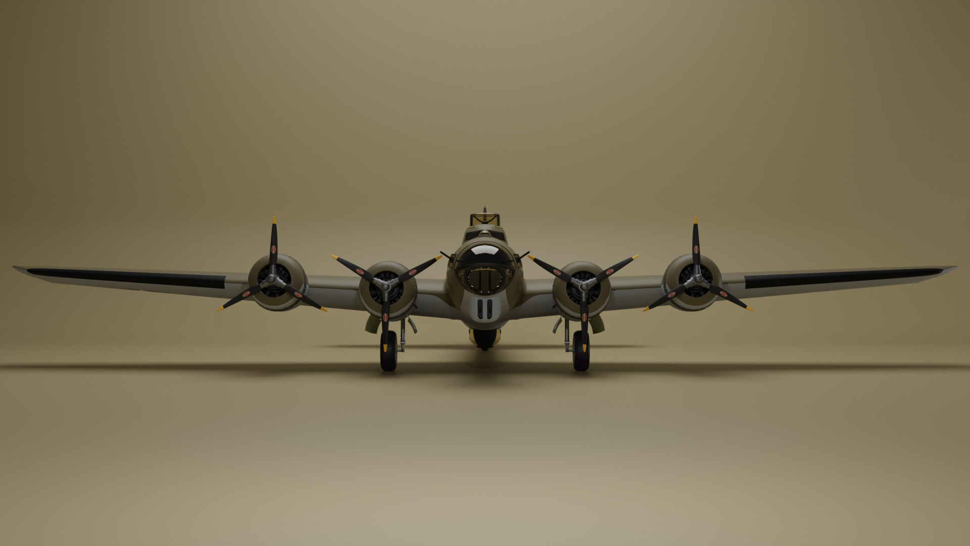 Boeing B-17 Flying Fortress 3D model_4