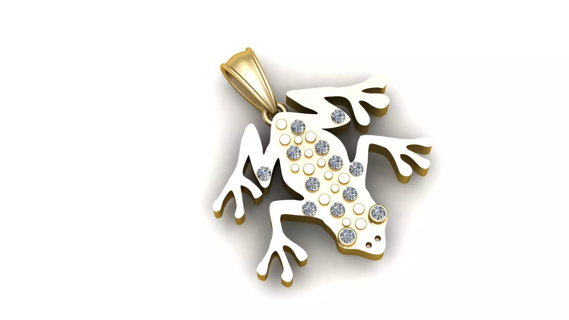 frog pendant 3D printable model 3D print model