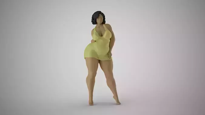 Woman Life Motto 4 3D print model