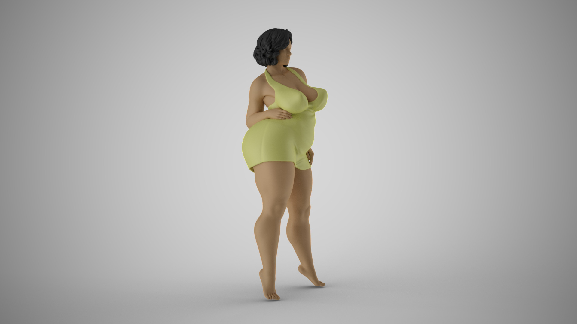 Woman Life Motto 4 3D print model_4