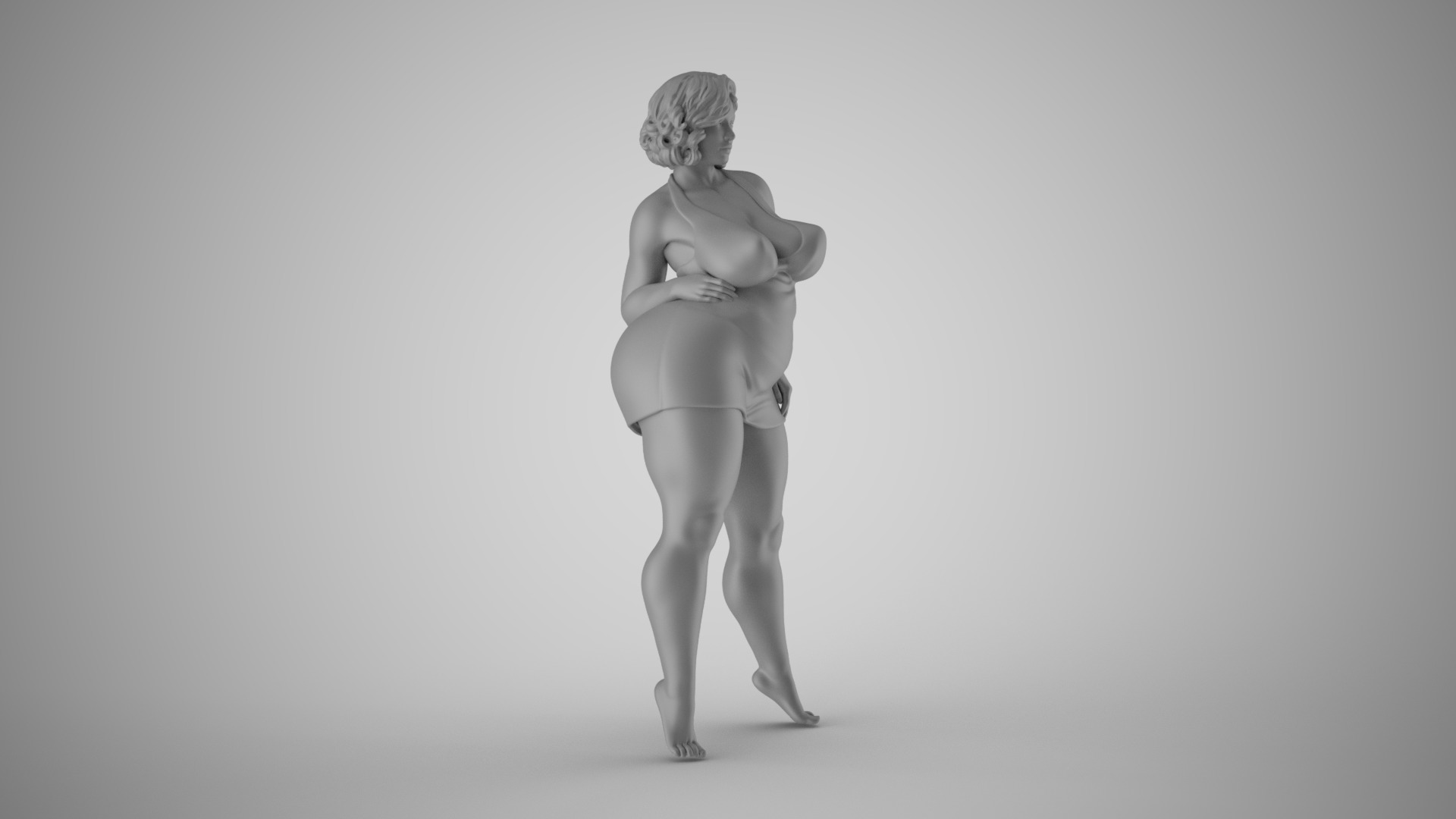 Woman Life Motto 4 3D print model_3