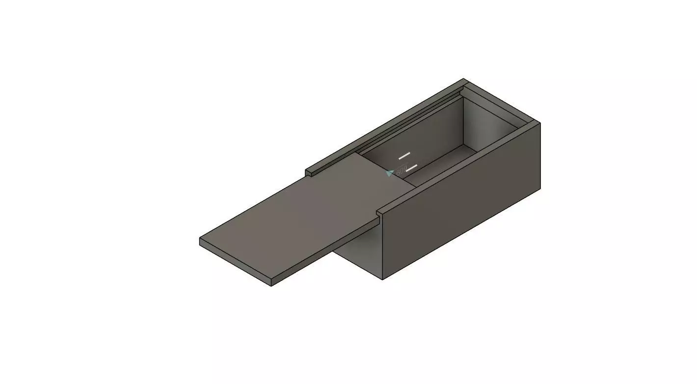 9V battery holder 3D print model_0