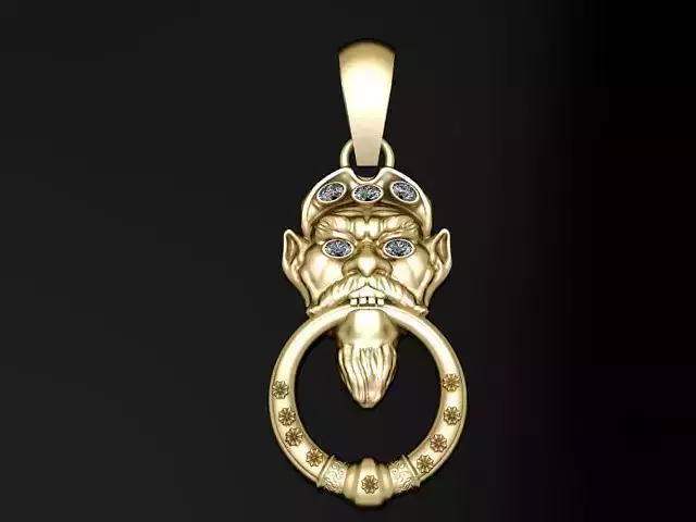 goblin pendant 3D printable model      