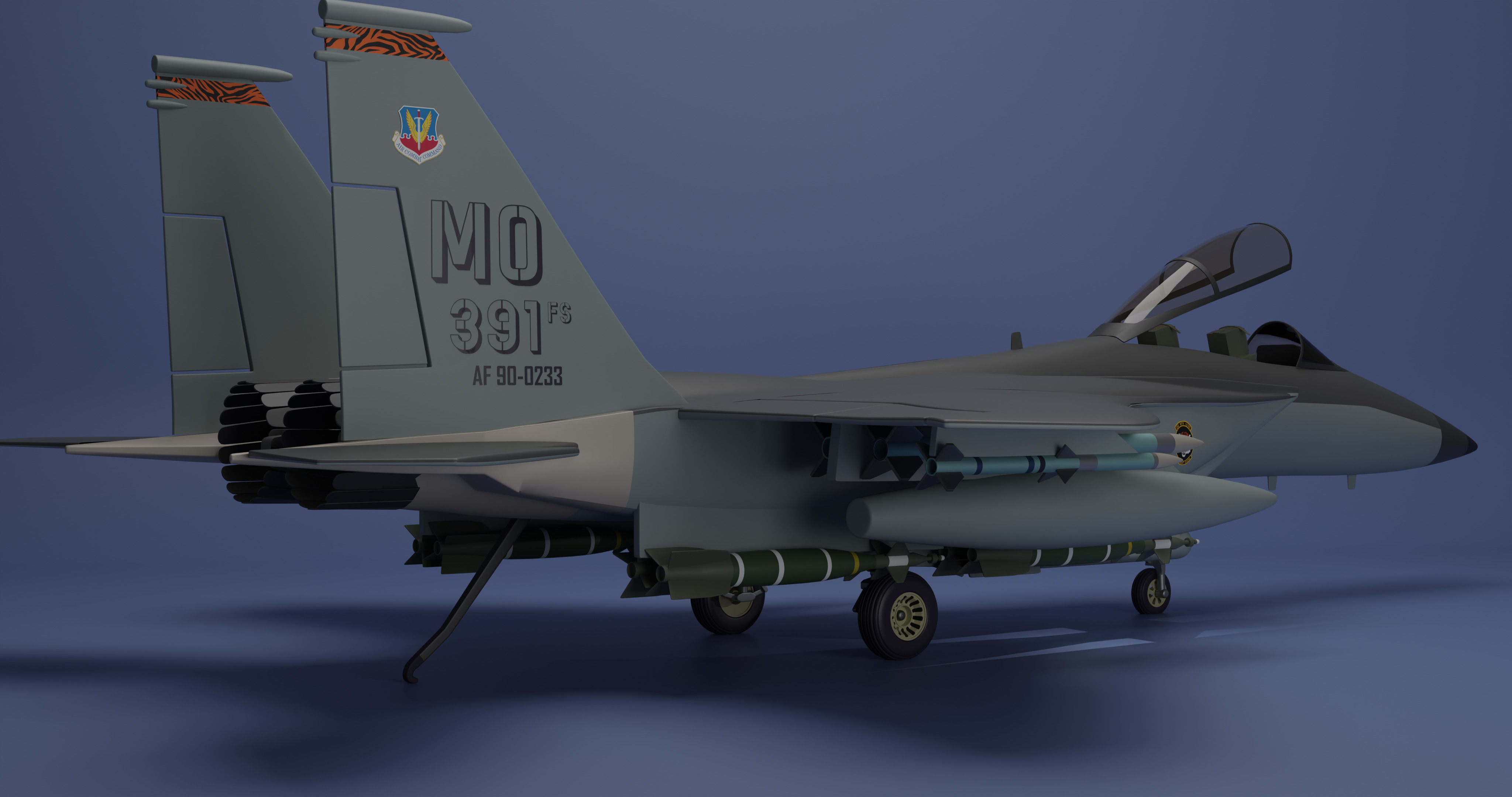McDonnell Douglas F-15E Strike Eagle 3D model_3