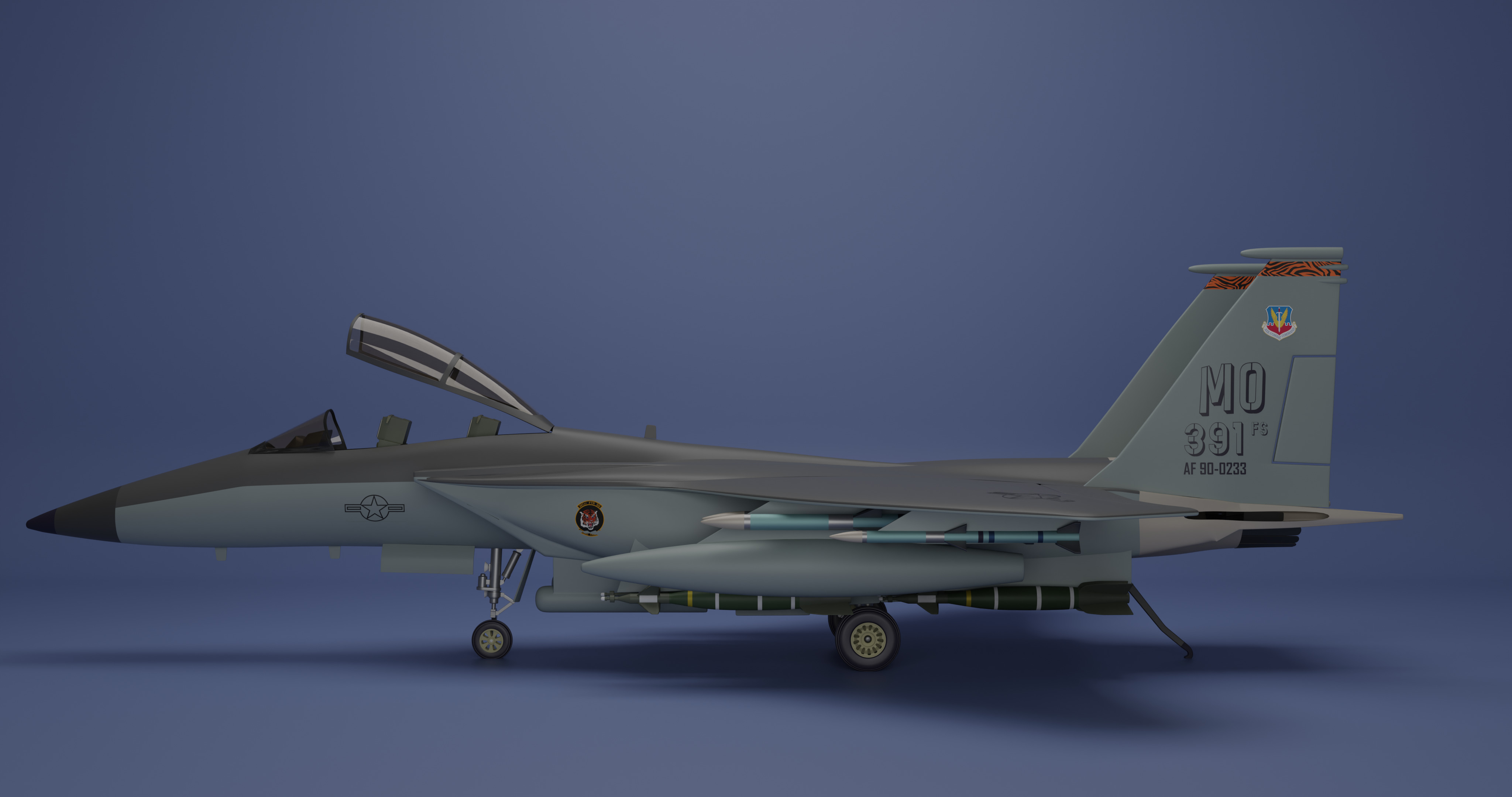 McDonnell Douglas F-15E Strike Eagle 3D model_6