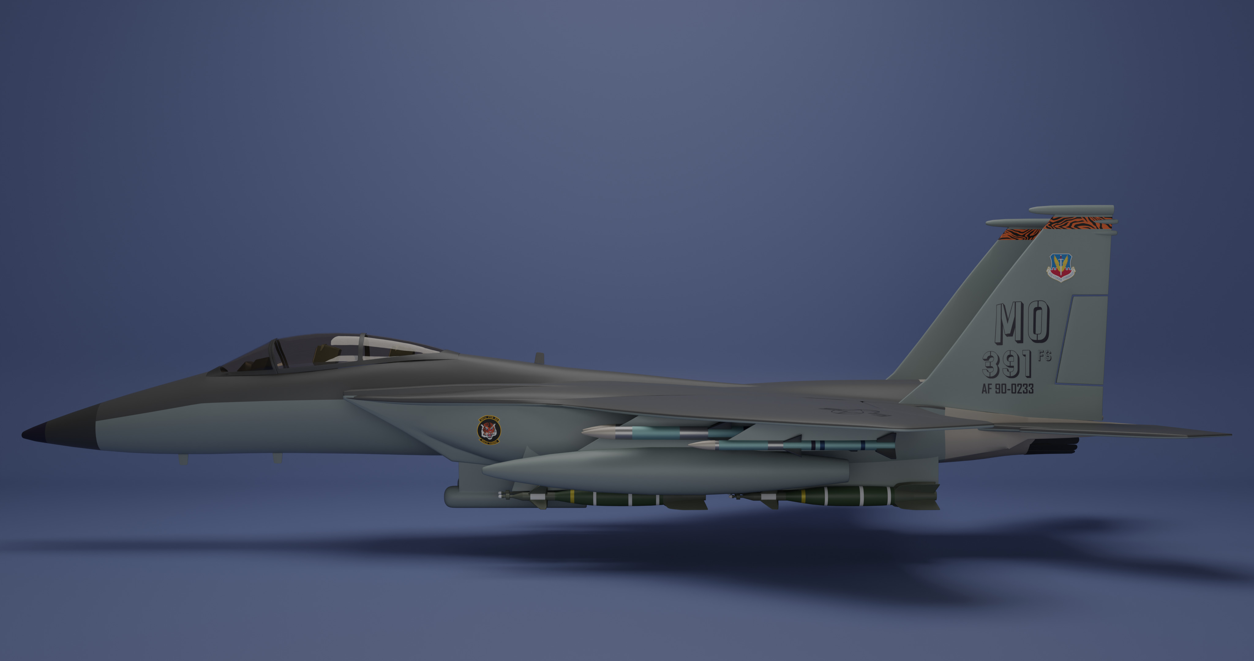 McDonnell Douglas F-15E Strike Eagle 3D model_7