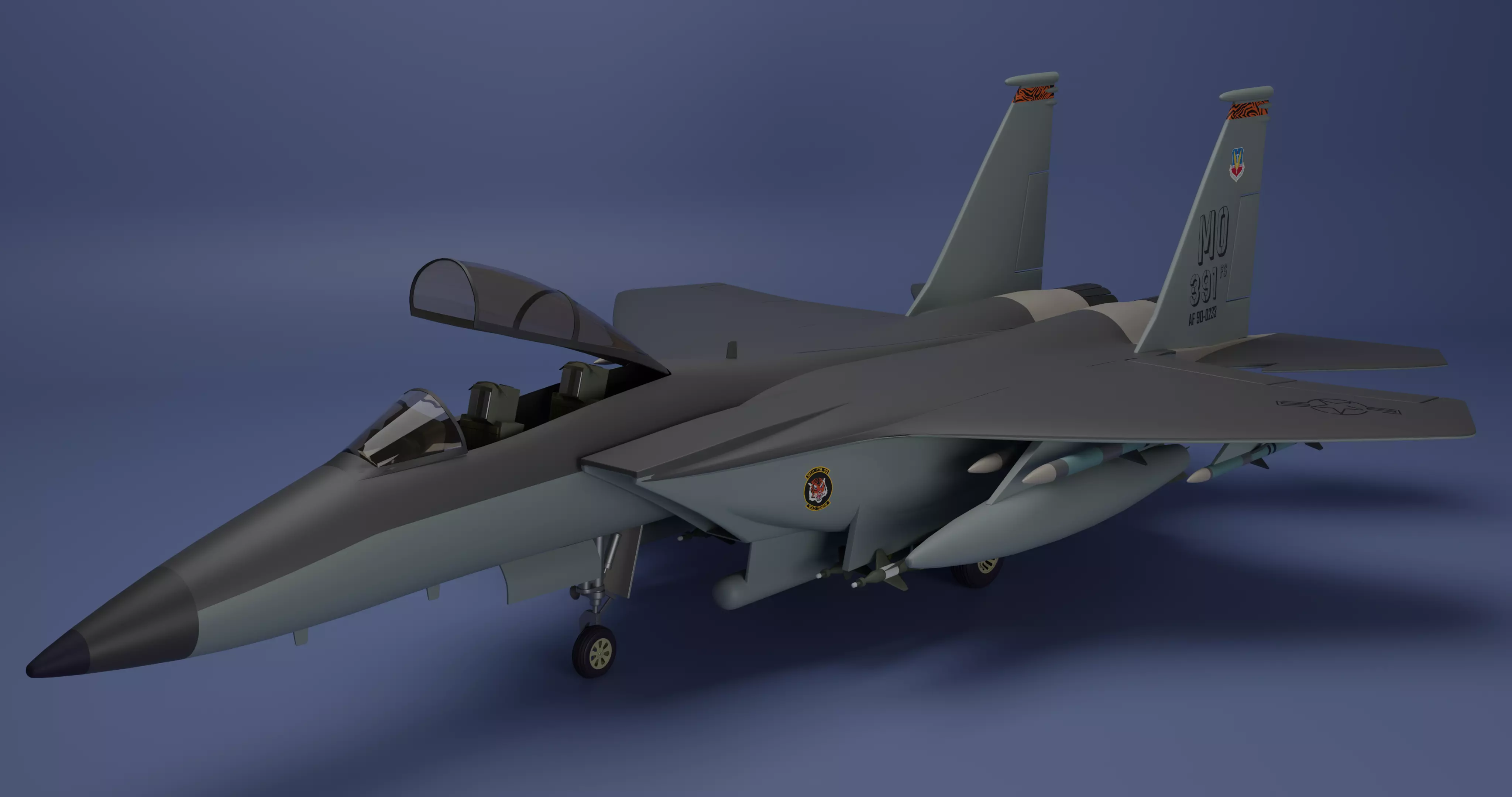 McDonnell Douglas F-15E Strike Eagle 3D model_0