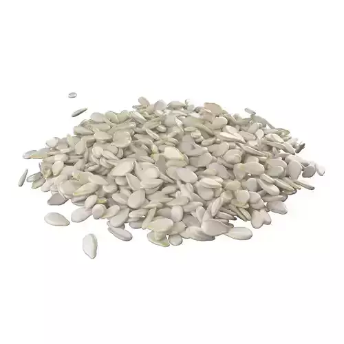 Sesame seed white pile 