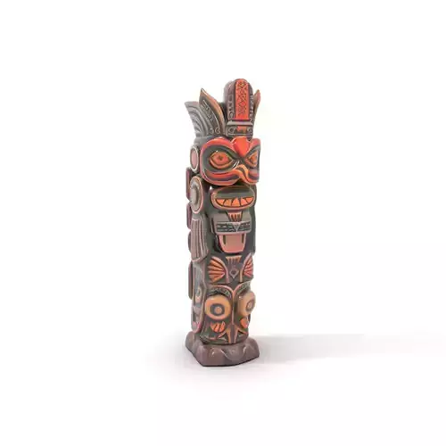 Totem Pole Model Pack with Cultural Detail