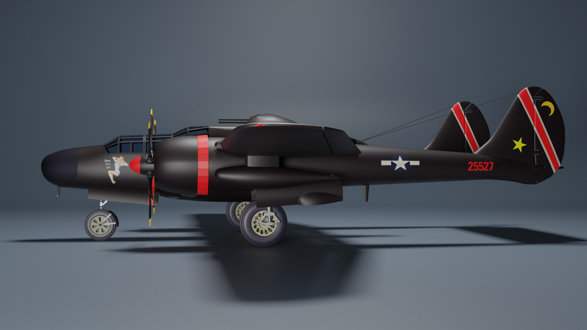 Northrop P-61 Black Widow 3D model_5