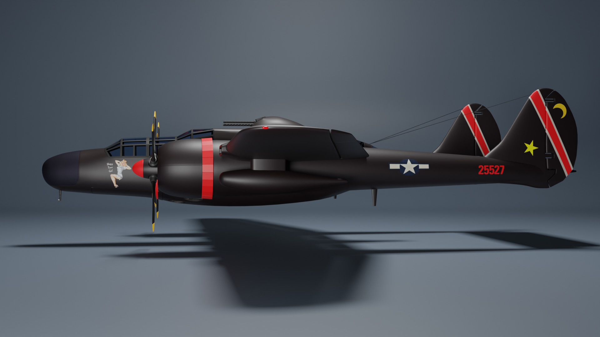 Northrop P-61 Black Widow 3D model_6