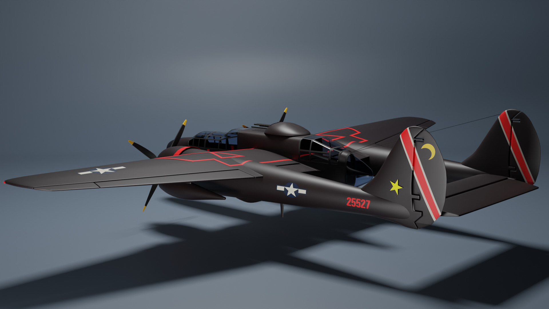 Northrop P-61 Black Widow 3D model_4