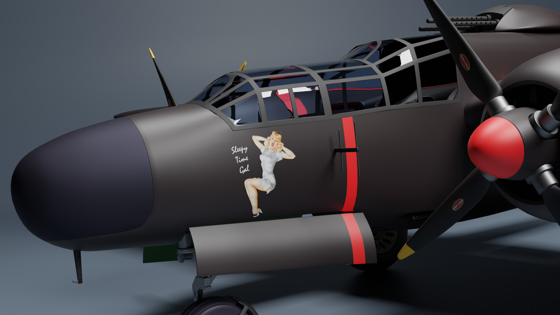 Northrop P-61 Black Widow 3D model_15