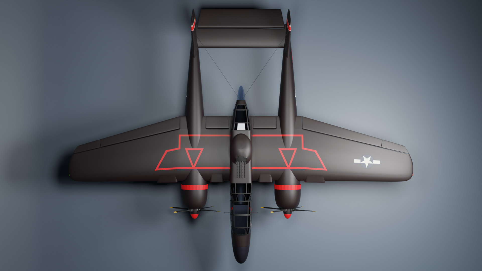Northrop P-61 Black Widow 3D model_11