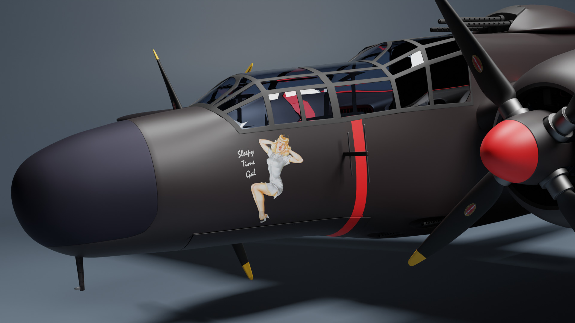 Northrop P-61 Black Widow 3D model_14