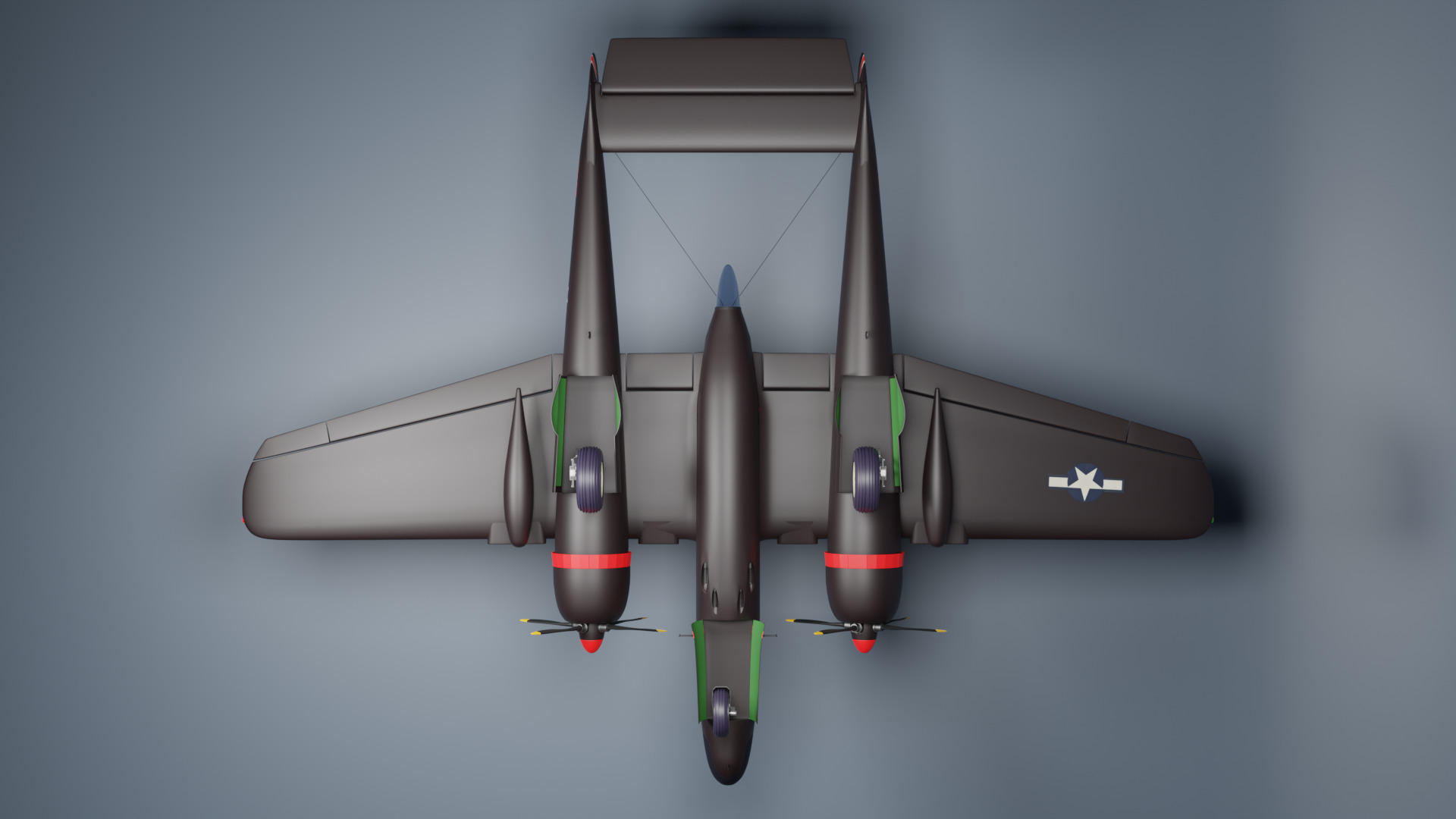 Northrop P-61 Black Widow 3D model_12